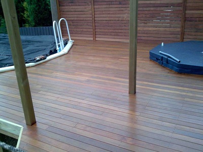 decking for spa and pool decking